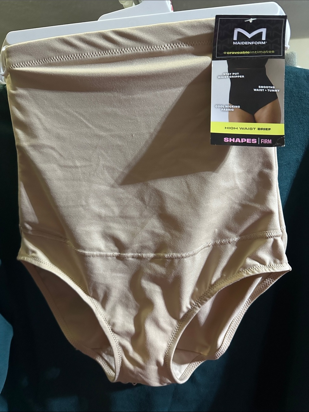 Maidenform Girls High Waist Briefs - Beige
